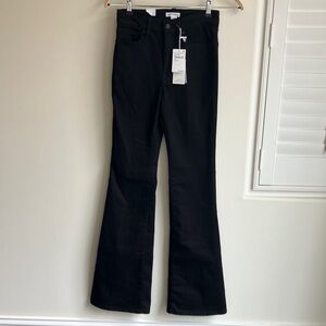 GOOD AMERICAN Good Legs Flare Never Fade Black Jeans Women’s Size 6/28 NWT